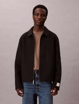 Calvin Klein Wełniana kurtka | Regular Fit