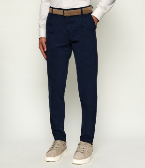 Eleventy Spodnie jogger | Slim Fit | z dodatkiem kaszmiru