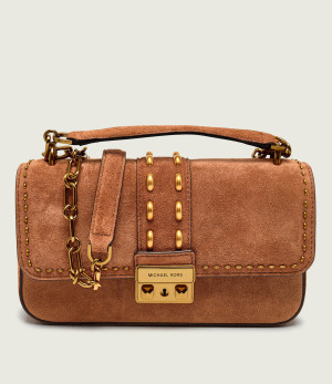Michael Kors Torebka na ramię Tribeca | zamsz