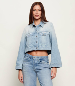 DONDUP - made in Italy Jeansowa kurtka | Cropped Fit