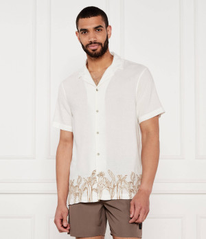 GUESS Koszula | Regular Fit | z dodatkiem lnu