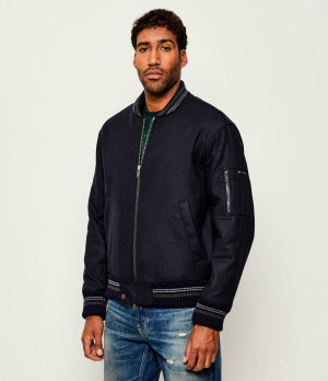 Iceberg Wełniana kurtka bomber | Regular Fit | z dodatkiem jedwabiu