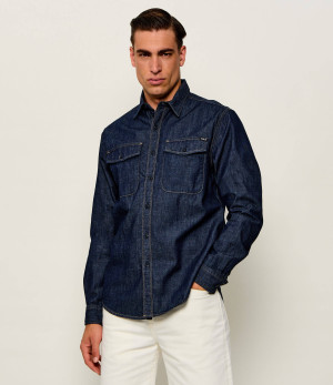 Replay Jeansowa koszula | Regular Fit