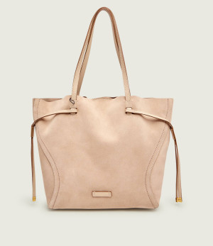 GIANNI CHIARINI Shopperka + saszetka VIOLETTE | zamsz