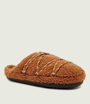 Moon Boot Mule MB TEDDY SLIPPER | shearling