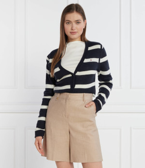 Tommy Hilfiger Wełniany kardigan | Regular Fit