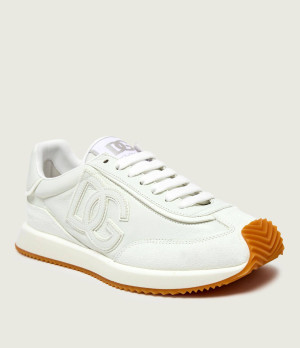 Dolce & Gabbana Skórzane sneakersy DG CUSHION | zamsz