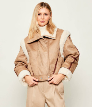 BOSS ORANGE Kurtka 2w1 C_Cheerlea | Relaxed fit | shearling