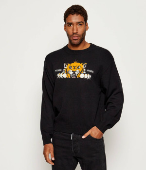Kenzo Wełniany sweter KENZO HAPPY TIGER | Classic fit