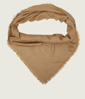 Weekend MaxMara Wełniana chusta Wkacedro | z dodatkiem jedwabiu