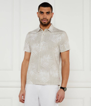 GUESS Koszula CAMICIE | Regular Fit | z dodatkiem lnu