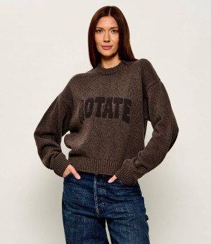 Rotate Wełniany sweter | Relaxed fit