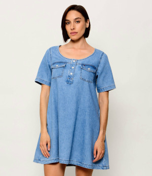 Tommy Jeans Jeansowa sukienka A-Line
