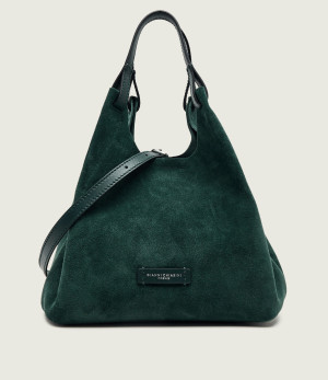 GIANNI CHIARINI Torebka na ramię + saszetka Dua | zamsz