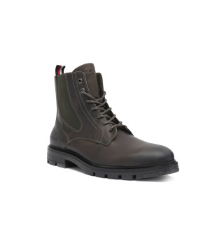 Tommy Hilfiger Skórzane sztyblety LACE UP