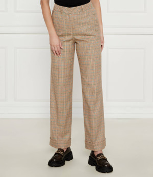 Marc Cain Spodnie WUKARI | flare fit | z dodatkiem wełny