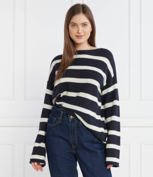 Tommy Hilfiger Wełniany sweter BOAT-NK | Relaxed fit