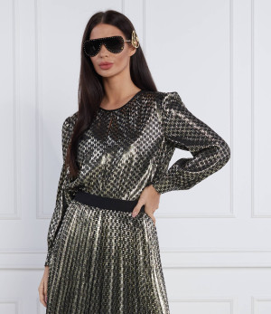 Karl Lagerfeld Bluzka Lurex Monogram | Regular Fit
