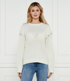 GUESS Sweter ELLISS | Relaxed fit | z dodatkiem wełny