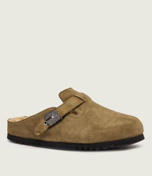 Scholl Mule Grace | zamsz | z dodatkiem wełny