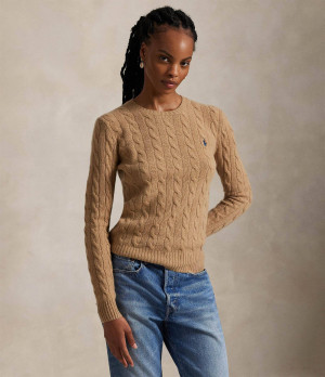 POLO RALPH LAUREN Wełniany sweter Julianna | Regular Fit | z dodatkiem kaszmiru