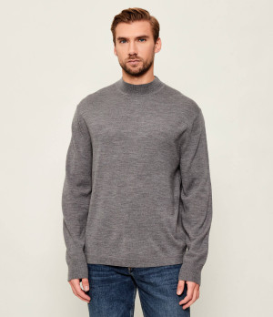 Calvin Klein Wełniany półgolf | Regular Fit