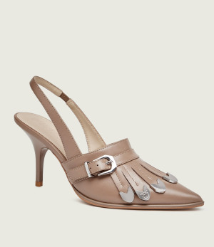 Pinko Skórzane szpilki Lady 04