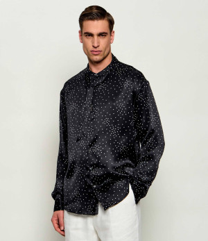 Dsquared2 Jedwabna koszula | Loose fit
