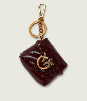 Pinko Skórzane etui na słuchawki AIRPODS LOVE PUFF