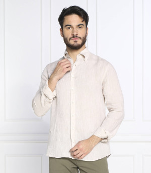 Oscar Jacobson Lniana koszula Harry 3 | Slim Fit