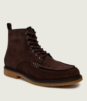 BOSS BLACK Buty wysokie Kope_Halb_sdvm | zamsz