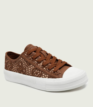 Guess Koronkowe trampki CAREY2