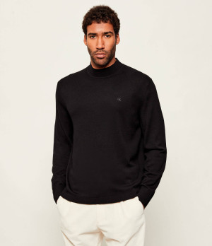 Calvin Klein Wełniany półgolf | Regular Fit