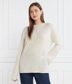 Tommy Hilfiger Wełniany sweter BOAT-NK | Relaxed fit