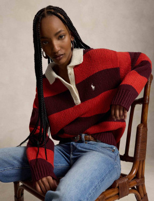 POLO RALPH LAUREN Wełniany sweter Rugby | Relaxed fit