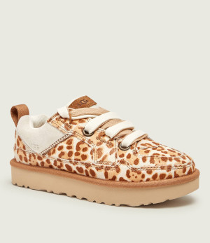 UGG Skórzane sneakersy W LO LOWMEL PLAINS | zamsz