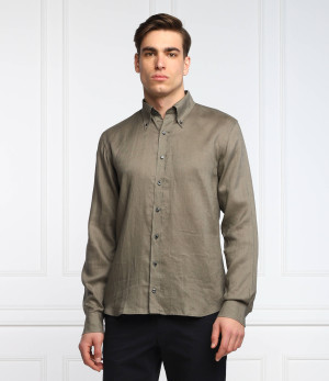 Oscar Jacobson Lniana koszula Harry 3 | Slim Fit