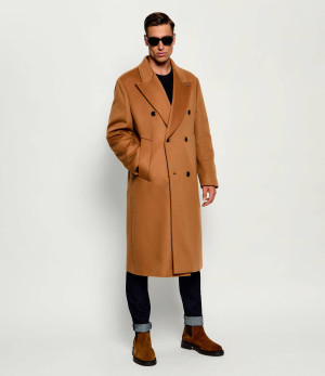 Tommy Hilfiger Wełniany płaszcz