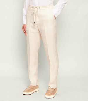 Tombolini Lniane spodnie | Regular Fit