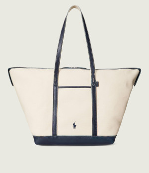 POLO RALPH LAUREN Shopperka | z dodatkiem skóry