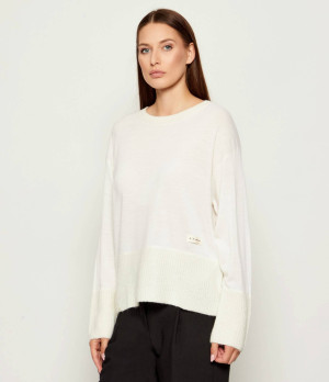 Armani Exchange Wełniany sweter | Relaxed fit