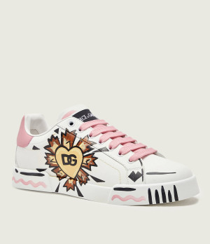 Dolce & Gabbana Skórzane sneakersy BASSA