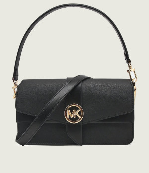 Michael Kors Skórzana torebka na ramię Greenwich