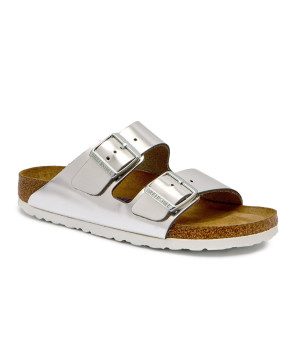 Birkenstock Skórzane klapki Arizona BS | narrow fit soft footbed