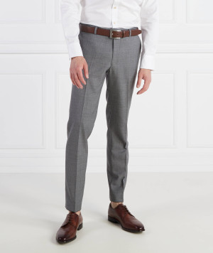 Oscar Jacobson Wełniane spodnie Denz | Regular Fit