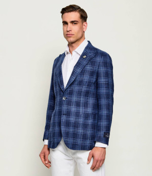 Tombolini Wełniana marynarka | Slim Fit | z dodatkiem lnu