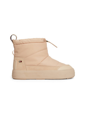Tommy Hilfiger Śniegowce Flag Nylon Mini Snowboot | z dodatkiem skóry