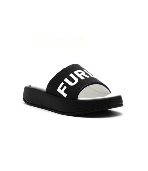 Furla Klapki Real | z dodatkiem skóry
