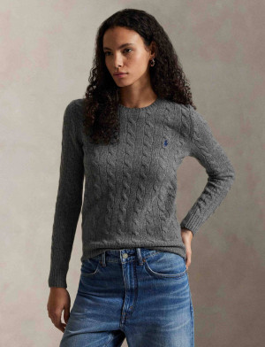 POLO RALPH LAUREN Wełniany sweter Julianna | Regular Fit | z dodatkiem kaszmiru