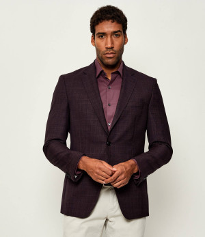 BOSS BLACK Wełniana marynarka H-Hutson-251 | Slim Fit
